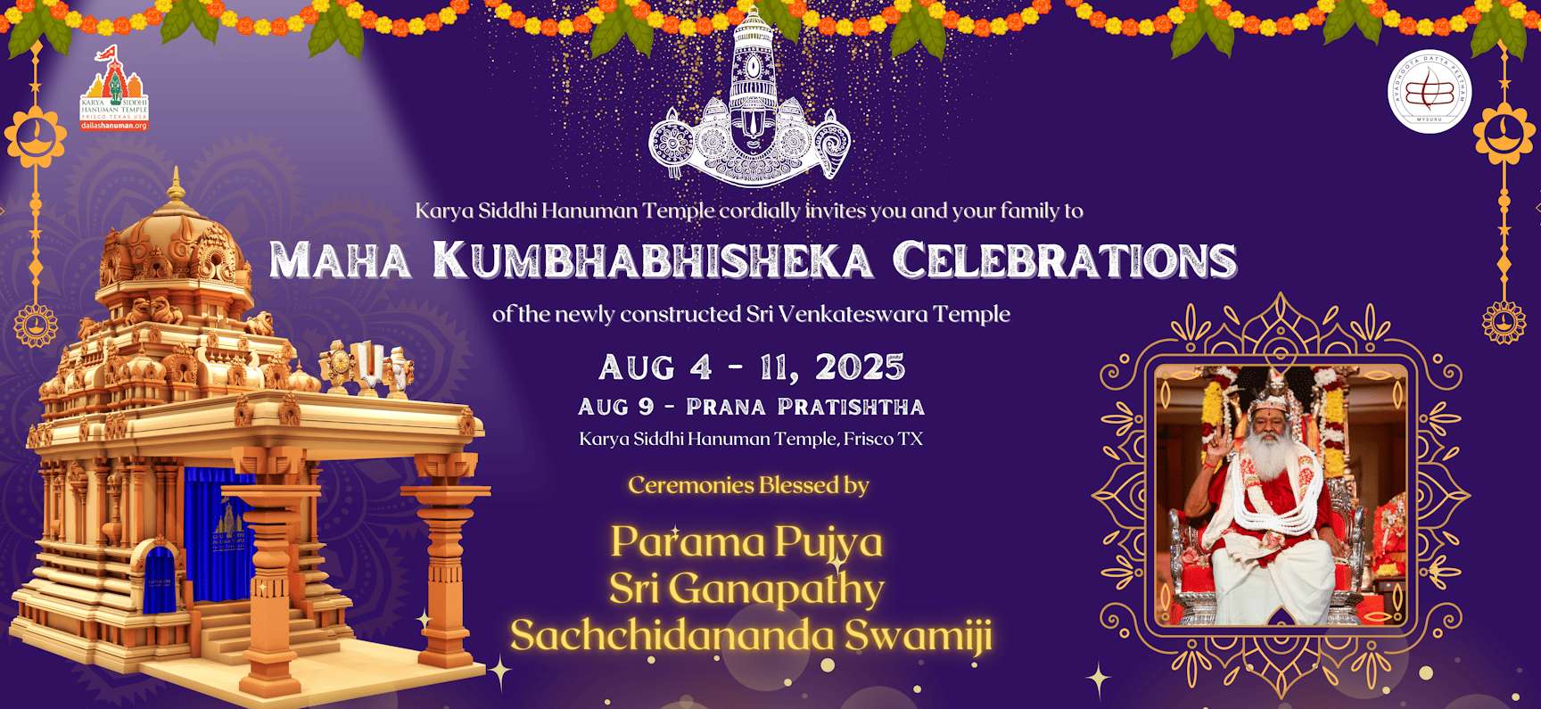 Sri Venkateswara Kumbhabhisheka Celebrations